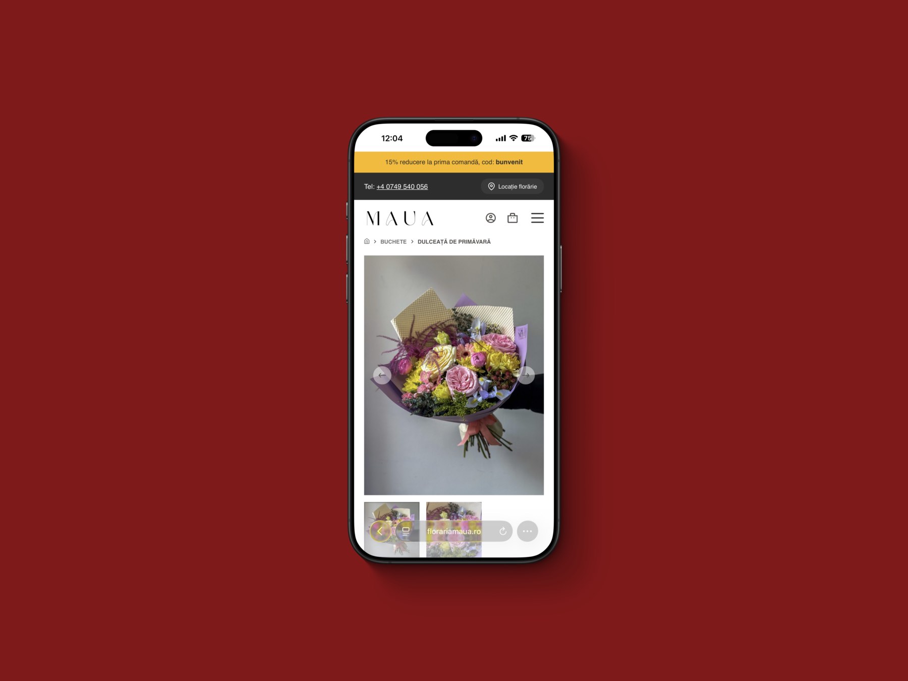 Creare site florărie